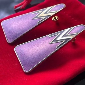 Purple Earring Pair